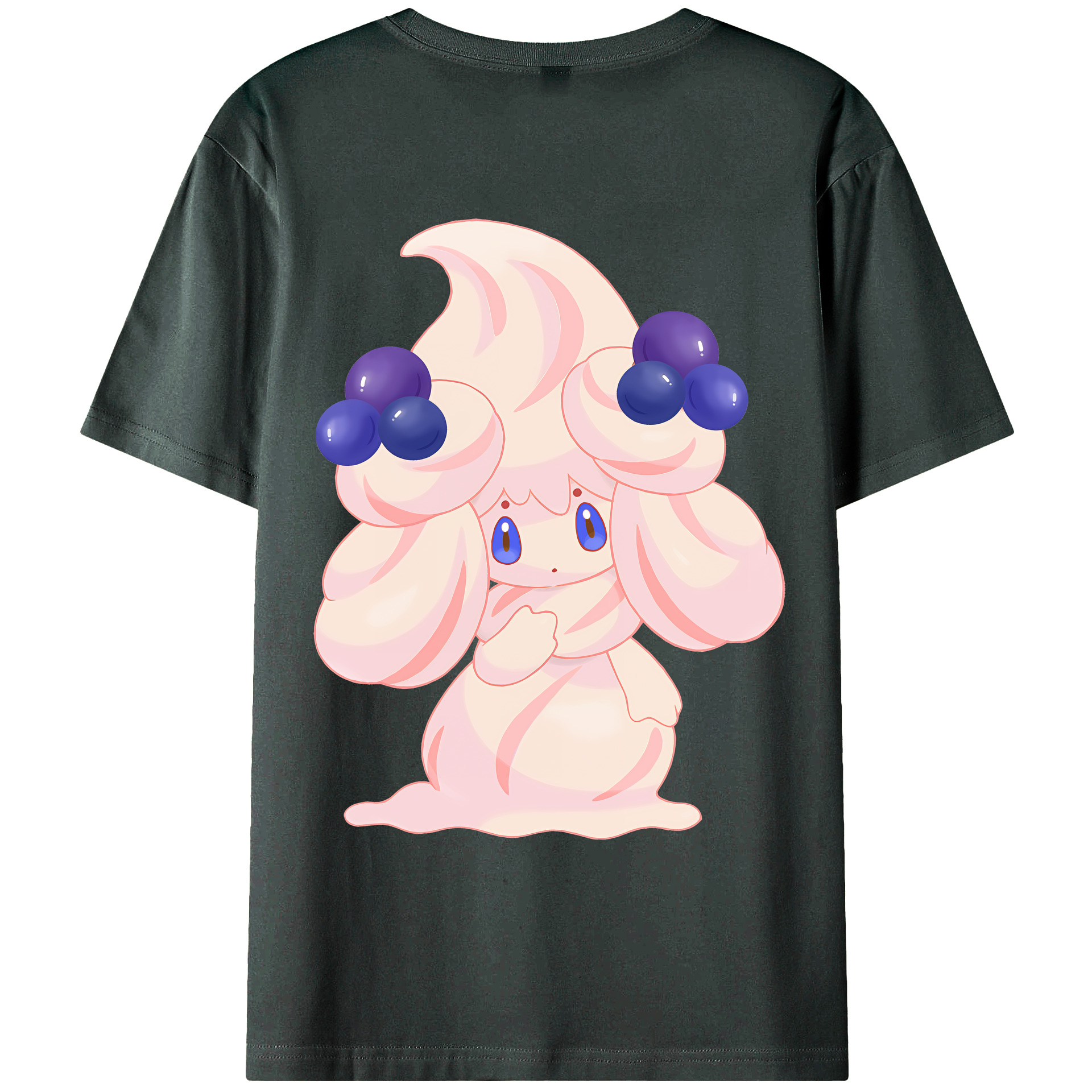 （画像用） ポケットモンスター Pokémon 綿100％ メンズ半袖Tシャツ（バックプリント） 通気性